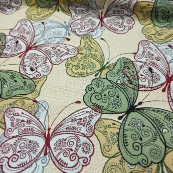 Ткань Гобелен "Бабочки" шир. 2 м.