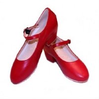 Туфли народно-характерные красные