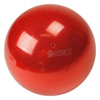 Мяч PASTORELLI GLITTER HIGH VISION 18см Red